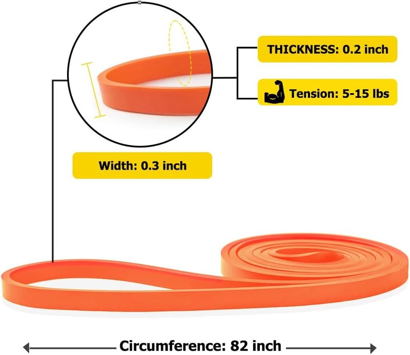 ROSAPOAR Resistance Band Pull up Band Fitness Exercise Bands Natural Latex for Workout Body Stretch Powerlifting Band Fitness Sport Training at Home/The Gym - Image 2